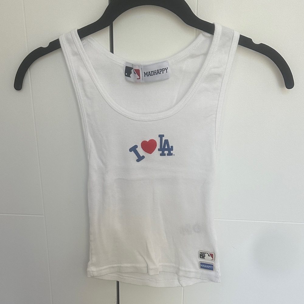 Madhappy White 'I Heart LA' Tank